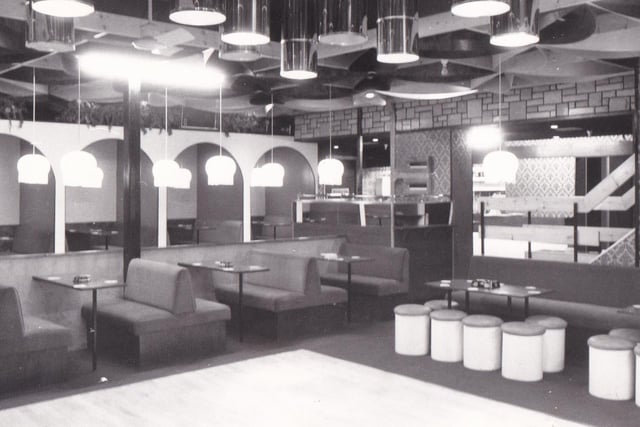 The downstairs section of nightclub Upstairs Downstairs at Armley in west Leeds. Pictured in April 1977.