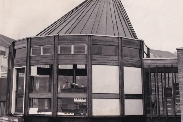 Do you remember this futuristic-looking fish and chip shop? Pictured in March 1970.