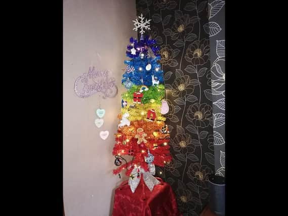 Laura Aspinall-Heaps shared this picture of her rainbow tree which was decorated by Winona (6) and Dolores (3).