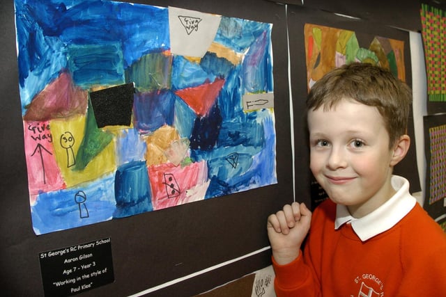 Gladstone Road Infants and St Georges Infants went to see their work at 
an exhibition by Scarborough Schools, at Scarborough Art Gallery.