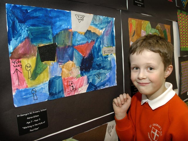 Gladstone Road Infants and St Georges Infants went to see their work at
an exhibition by Scarborough Schools, at Scarborough Art Gallery.