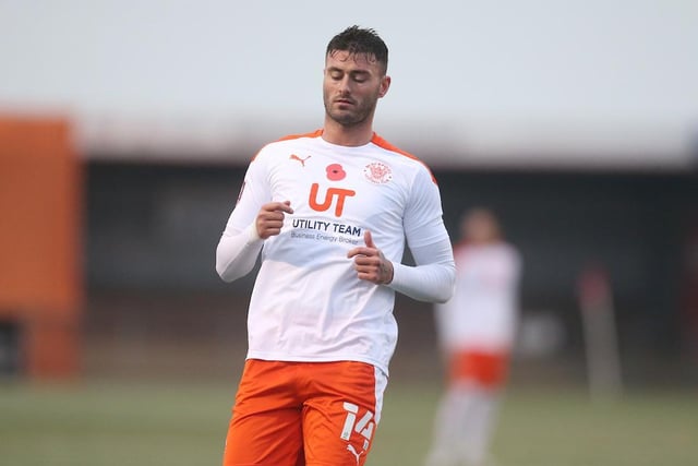 Combined well with Jerry Yates in the first-half and was brought down for Blackpool’s penalty.