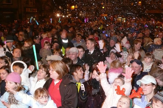 Brighouse Christmas lights switch on back in 2007.