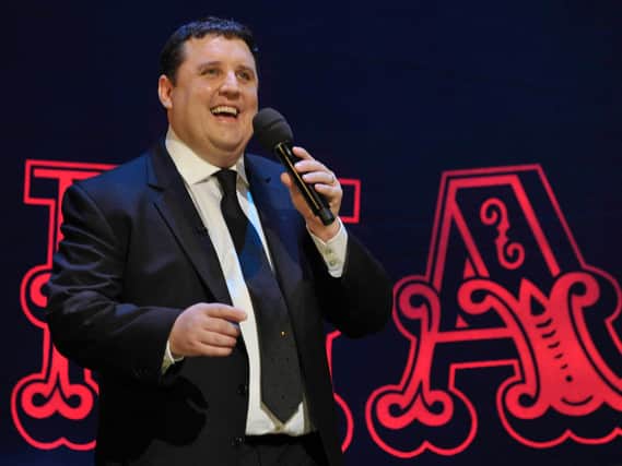 Comedian Peter Kay on stage at the Winter Gardens as host of the 2009 Royal Variety Performance