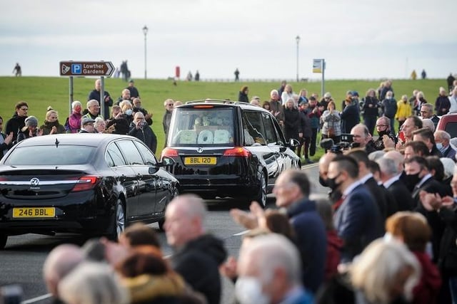 The funeral of Bobby Ball in Lytham