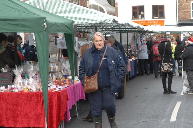 Tadcaster Christmas Market in 2017.