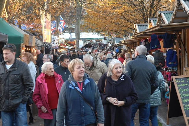 Some 75,000 passed through the Harrogate Christmas Market in 2017.
