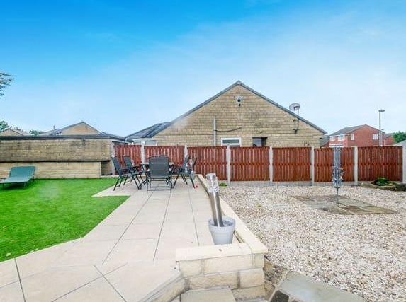 To the rear of the house is a low maintenance garden with a patio an artificial lawn. It is on the market for £341,250 with Dan Pearce.