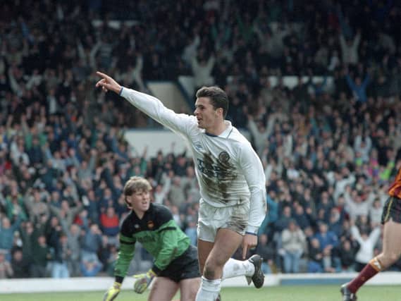 Enjoy these photo memories of Gary Speed in action for Leeds United. PIC: Varley Picture Agency