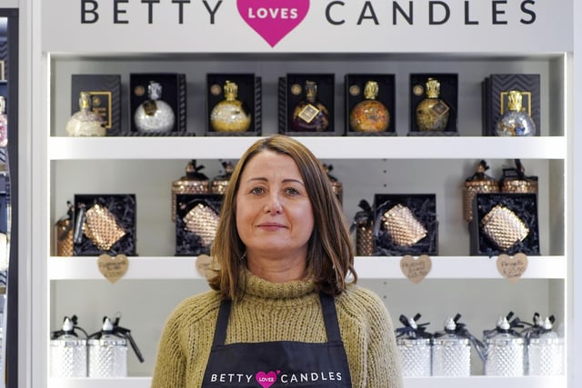 Tania Howe who owns Betty Loves Candles on Brook St in Wakefield.Picture Scott Merrylees