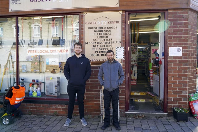 Ossett business owners are urging the local community to shop local this Christmas. Adam Hailey and Martin Hancox of Ossett Emporium. Picture Scott Merrylees