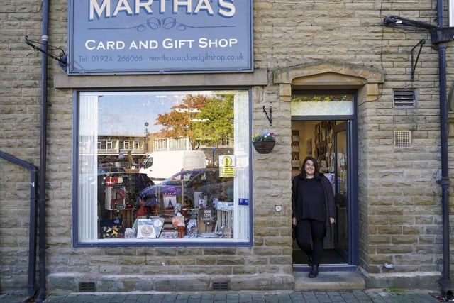 Ossett business owners are urging the local community to shop local this Christmas. Martha Randerson of Martha's. Picture Scott Merrylees