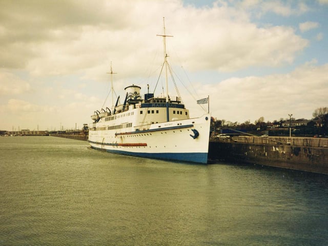 Preston’s only floating nightspot, the Manxman spent its first 20 years as a ferry between the Isle of Man and Liverpool. It also sailed from Fleetwood. Built at the Cammell Laird shipyard in 1955 for the Isle of Man Steam packet company, it ceased service in 1982