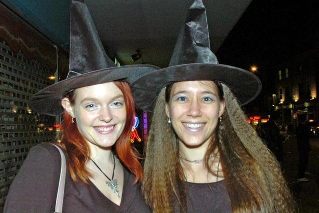 The two Lauras out celebrating Halloween in 2006.