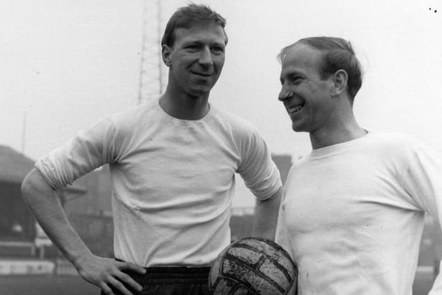 Jack Charlton (left) and brother Bobby in April 1965.