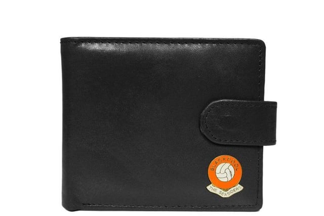 Sold by ThePresentStore, A quality black leather wallet with Blackpool Football Club design enamel badge for 19.99