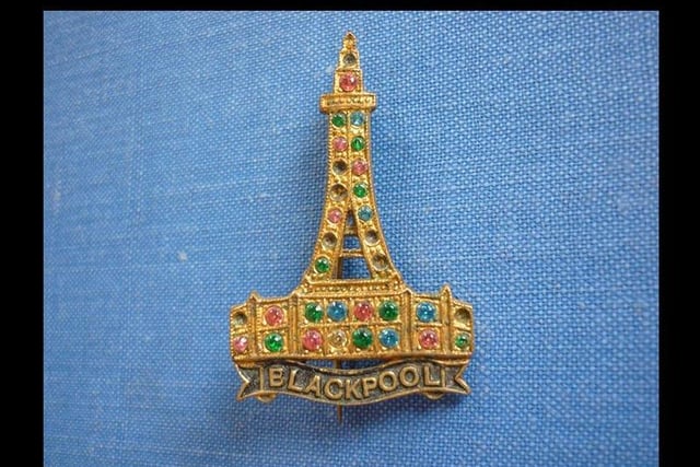 Sold by AgeofAda. Travel back in time to 1940s Blackpool with this paste-set kitsch souvenir brooch, for 16.00