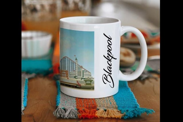 Sold by ElsonCreations, this mug is designed and painted by local artist Mike Elson, and is on sale for 9.50