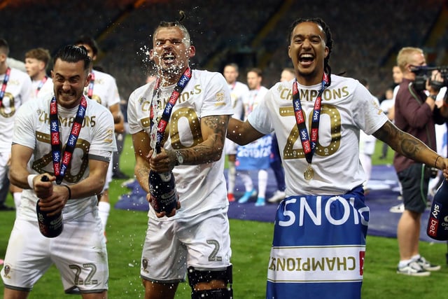 After a storming end to the season, Harrison and Bielsa's Whites were then able to celebrate promotion at the second time of asking and in the ultimate style as Championship champions. Picture by Martin Rickett/PA Wire.