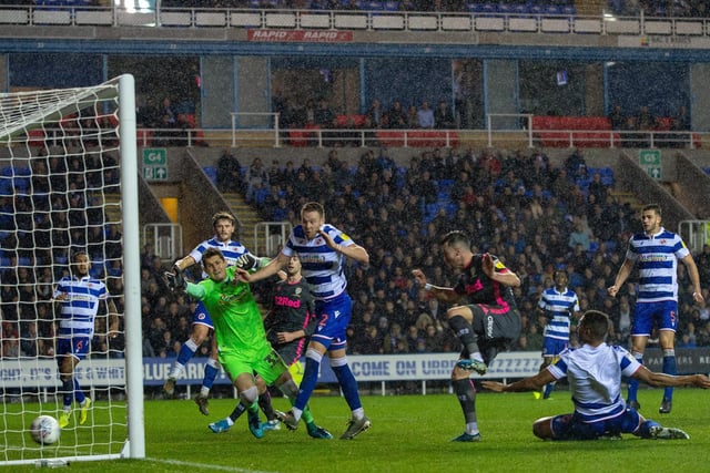 On a miserable, wet night in Reading, Harrison popped up at the far post to head home an 87th-minute winner to seal Leeds a 1-0 triumph in November 2019 as part of a month in which he was nominated for the player of the month award. Picture by Bruce Rollinson.