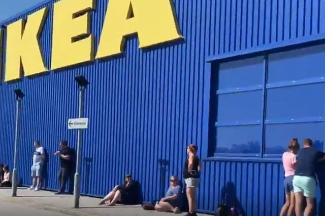 There were queues at stores across Leeds including Primark and IKEA