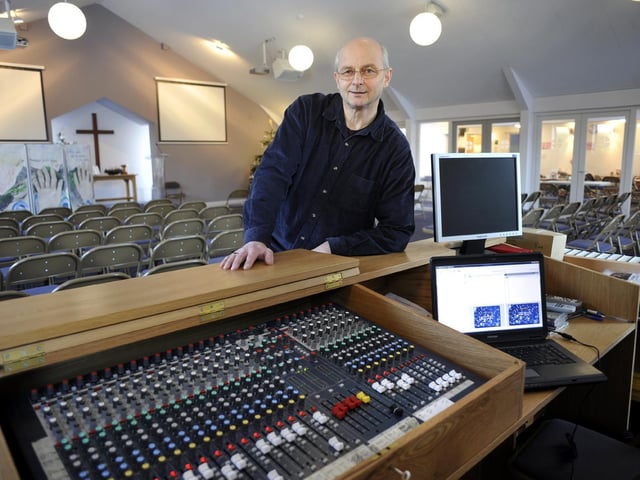 Keith Marsden, treasurer and audio visual specialist at Burniston Methodist Church, which will soon have free wi-fi installed.