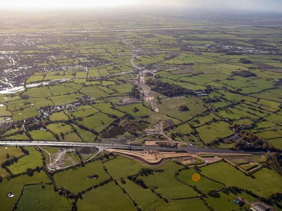 Preston Western Distributor at the M55 end of the two-and-a-half-mile route - late October 2020 (image: Costain)