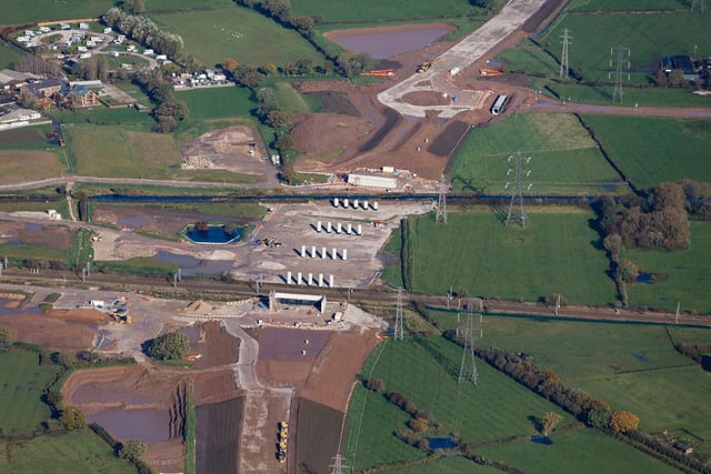Rain over the summer caused some delays to earthworks and piling on the site, but plans are afoot to catch up (image: Costain)