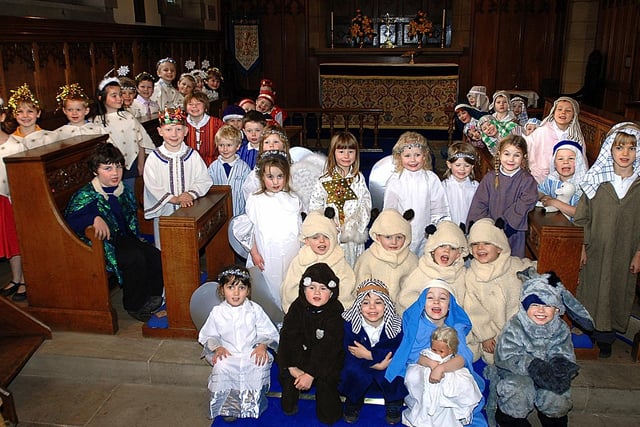Hampsthwaite Primary School peform their Christmas Nativity at their Village Church back in 2008.