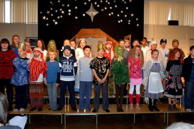 The 2008 nativity at Lady Hastings Primary School at Collingham.