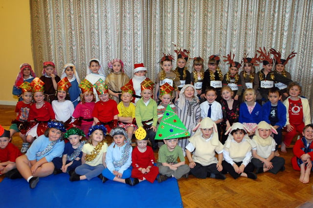 Moorside Infants School pupils at their nativity back on 2008.