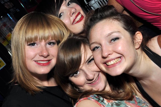 Raffy, Katie, Kat and Rachel, in 2011.