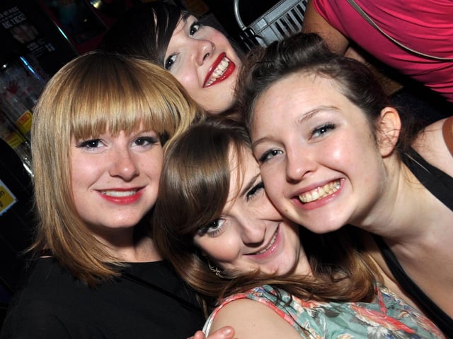 Raffy, Katie, Kat and Rachel, in 2011.
