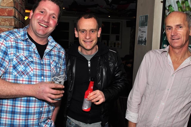 Colin, Shane and Al in Pickering in 2011.