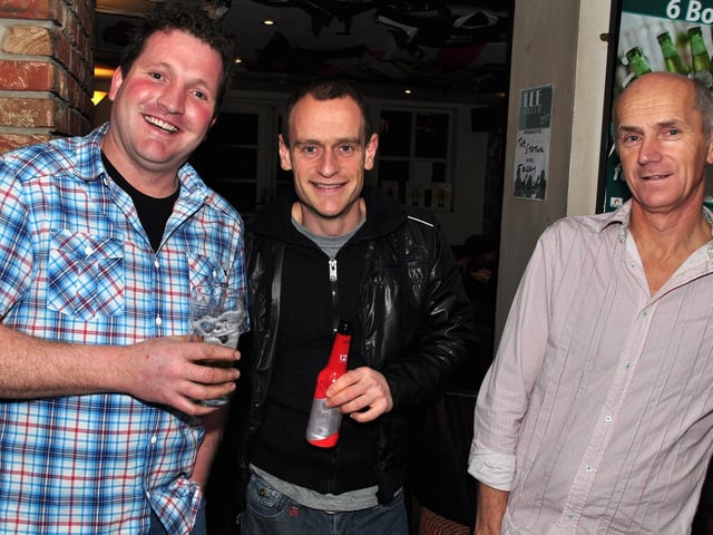 Colin, Shane and Al in Pickering in 2011.