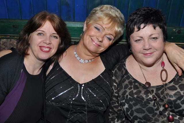 Pam, Carol and Mabel in Bacchus, in 2013.