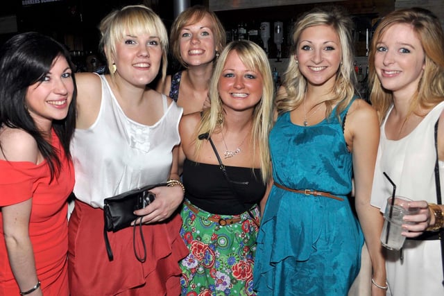Jade, Katie, Leanne, Emily, Lauren and Kimberley, in 2011.