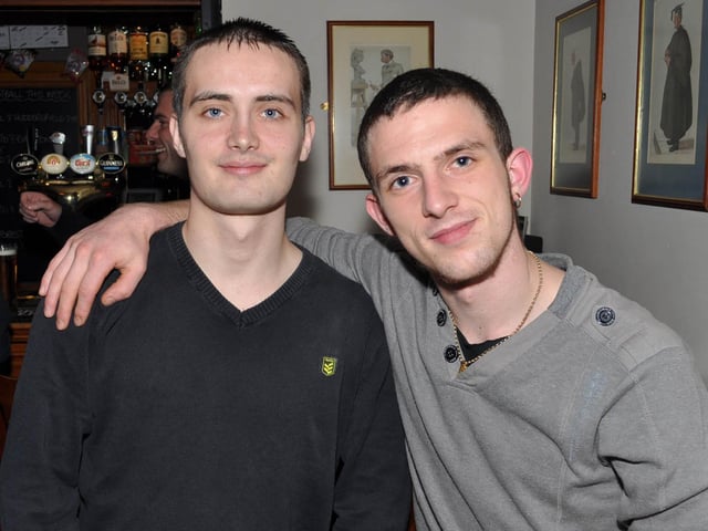 John and Saul, in 2012.
