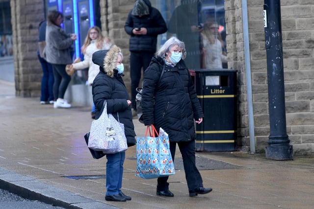 Christmas shoppers in Halifax