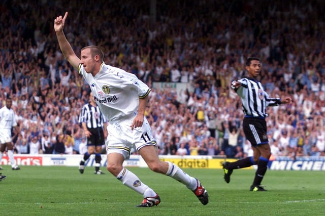Lee Bowyer celebrates after opening the scoring on 11 minutes thanks to an edge-of-the-area rasping drive from Bakke's through ball