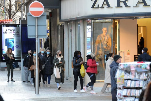 Zara was popular with shoppers.