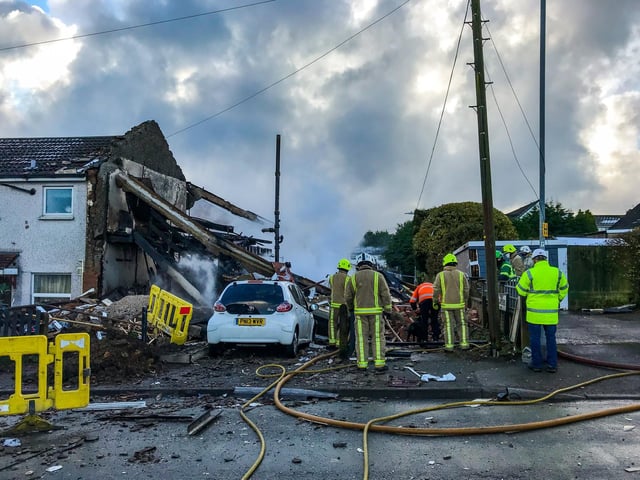 Police, ambulance, the council, the Health and Safety Executive and National Grid were all at the scene