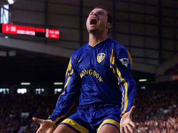 Enjoy these photos from Leeds United's clash with Manchester United at Old Trafford in October 2001. PIC: Varley Picture Agency