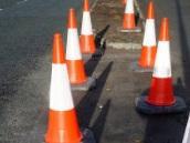 Putting out cones, bins or other obstacles to reserve a parking space is not permitted, as it could be interpreted as causing an obstruction resulting in a fine.