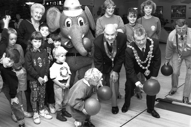 A  charity ten-pin bowling event held at Wigan's Superbowl to raise funds for The Life Education project in 1993.