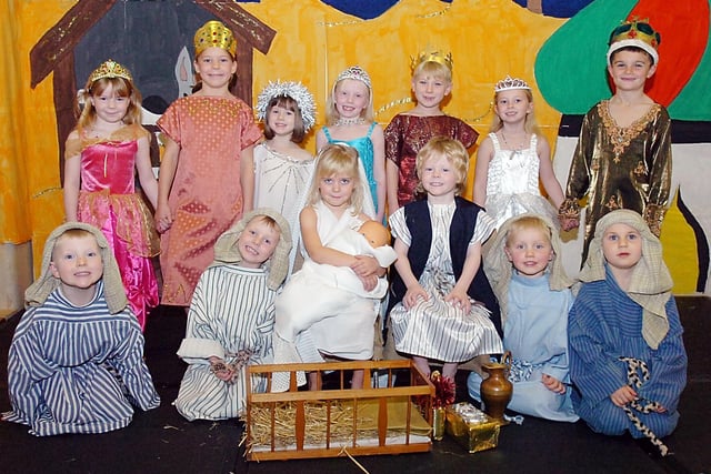 It was all smiles during the nativity at Netherton J and I School in 2007.