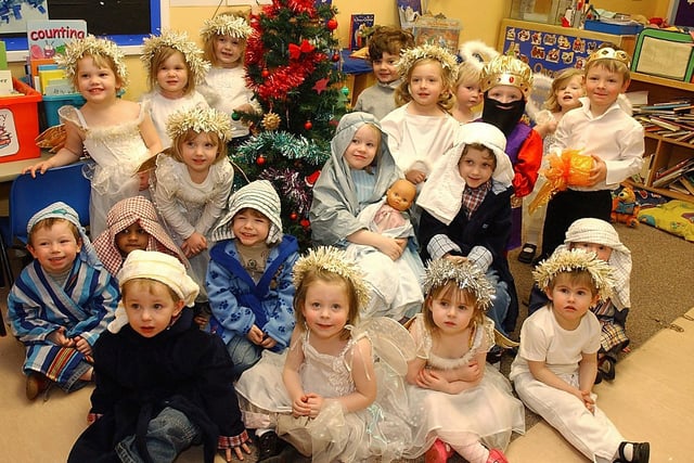 The Perfect Blue class at Cliff Pre School put on their very own nativity show in 2005.