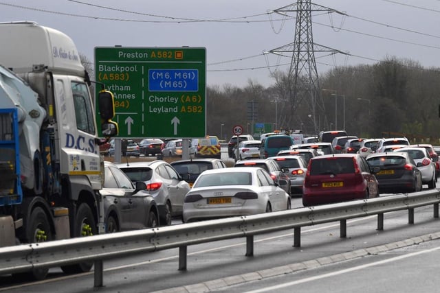Morning traffic chaos in Penwortham after crash on Guild Way flyover into Preston