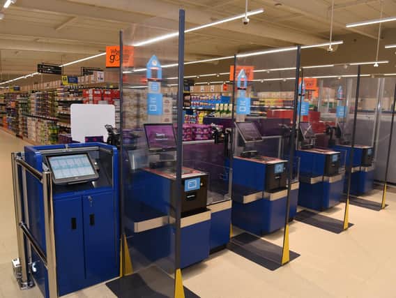 The new Lidl boasts self-service checkouts