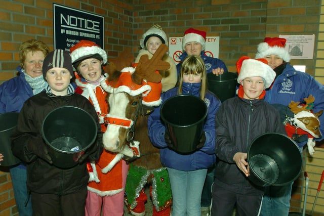 Members of the Derwent Valley Pony Club held their annual Christmas carol routine at Morrisons store.
